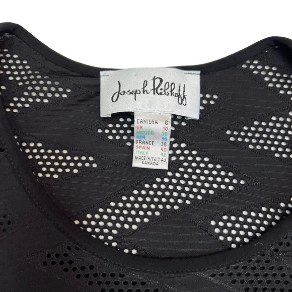 JOSEPH Ribkoff Black Long Sleeve Asymmetric Top Size 8 - Picture 9 of 10